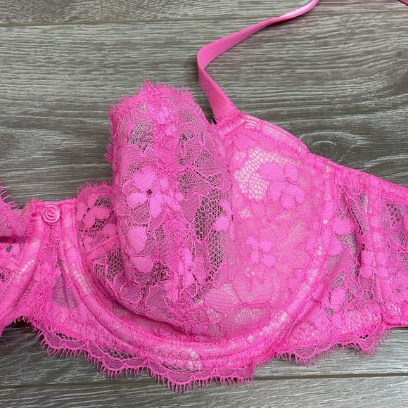 Victoria’s Secret Dream Angels Push Up Without Padding Pink Underwire Bra 34D - Picture 4 of 16